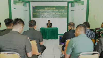 Pendam XII/Tpr Gelar Syukuran HUT ke-74 Penerangan TNI AD