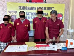 Polresta Pontianak Musnahkan Barang Bukti Sabu dari 2 Pengungkapan Kasus Terakhir