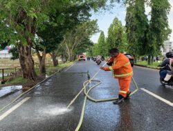 Tujuh Pengendara Motor Tergelincir di Jalan Ayani 2 Kubu Raya