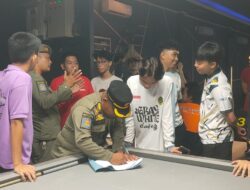 Lagi Asik Main Biliar, Lima Anak Dibawah Umur Terjaring Patroli Jam Malam