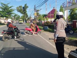 Satlantas Polres Sambas Laksanakan Penyuluhan dan Sosialisasi Keselamatan Berkendara