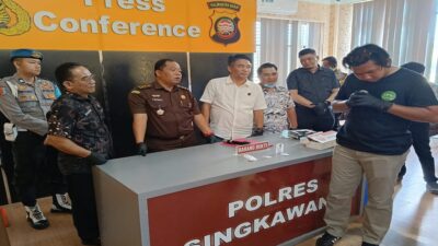Perangi Narkoba, Polres Singkawang Musnahkan 28,49 Gram Sabu