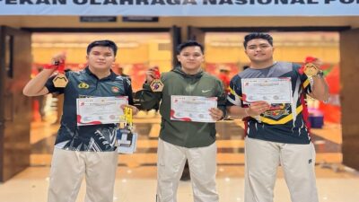 Tiga Atlet Taekwondo Polda Kalbar Raih Medali Emas di Kapolri Cup 2025