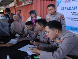 Masyarakat Antusias Serbu Gerakan Pangan Murah Polres Kayong Utara