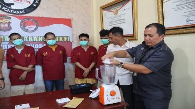 Polresta Pontianak Musnahkan ‎Sabu 112,49 Gram, AKP Batman : Barang Bukti Dari Dua Tangkapan Berbeda