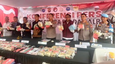 Tiga Warga Malaysia Selundupkan 77 Kilo Gram Sabu dan 54.785 Ekstasi Lewat Jalur Tikus
