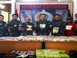 Satgas Pamtas Gagalkan Penyeludupan 63 Kilogram Sabu di Perbatasan