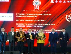 Ukir Sejarah Emas, Bank Kalbar Raih Predikat Tertinggi TOP GRC Awards 2025