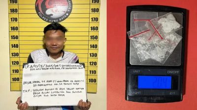 Pengedar Narkoba di Pulau Limbung Kubu Raya Ditangkap, Pelaku Tak Berkutik saat Dilakukan Penggerebekan