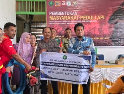 Antisipasi Karhutla PT Mayawana Persada Latih Relawan MPA di Simpang Hilir