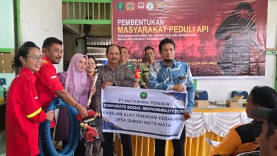 Antisipasi Karhutla PT Mayawana Persada Latih Relawan MPA di Simpang Hilir