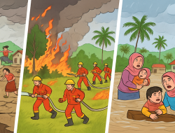 24 Jam Indonesia Diterjang Bencana! Gempa Nabire, Longsor Intan Jaya, Karhutla Aceh, hingga Banjir Kalbar