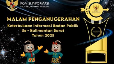 KI Kalbar,Semangat Transparansi Menguat, 168 Badan Publik di Kalbar Rebut Predikat Informatif 2025