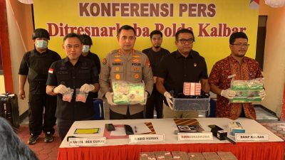 Jaringan Narkoba Malaysia-Pontianak Terungkap, 4,3 Kg Sabu dan Ribuan Ekstasi Disita