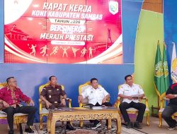 Daud Yordan Tekankan Disiplin Administrasi pada Rakerkab KONI Sambas