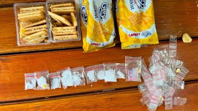 Lapas Sintang Gagalkan Penyelundupan Sabu dan Ekstasi dalam Kemasan Makanan