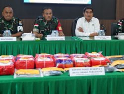 Satgas Pamtas Gagalkan Penyelundupan 16,4 Kg Sabu asal Malaysia